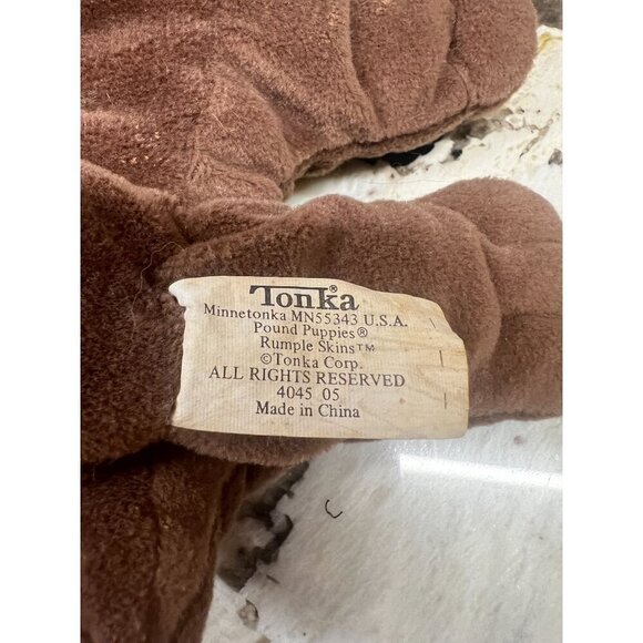 Vintage Tonka Pound‎ Puppies Rumple Skins Plush Toy - Picture 4 of 4